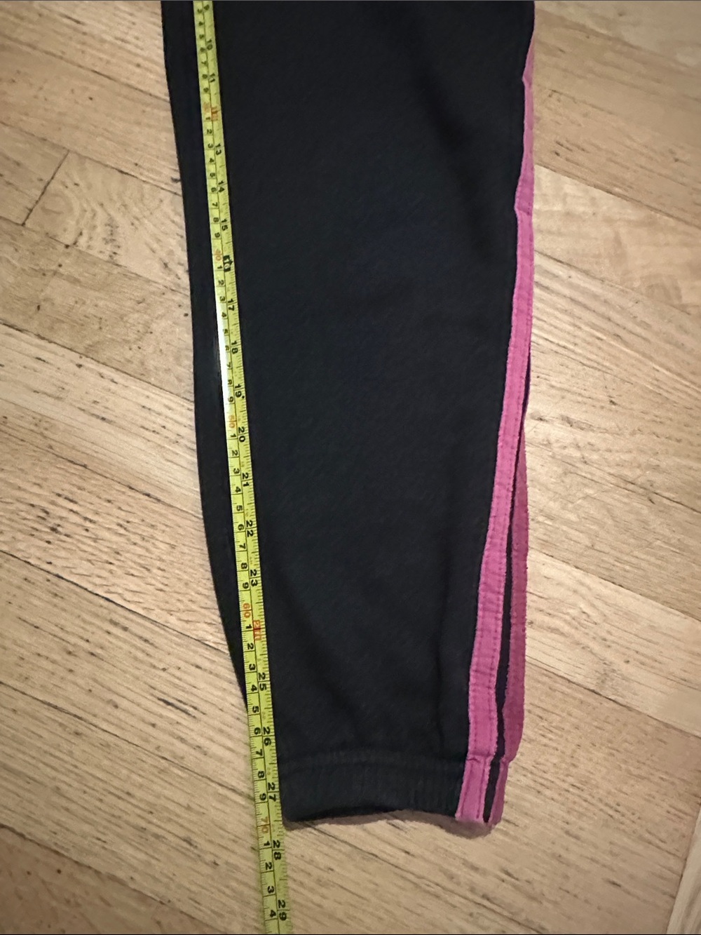Aviator Nation Charcoal Joggers with 5 (Pink/Purple/Blue) Stripes- Small - Picture 8 of 11